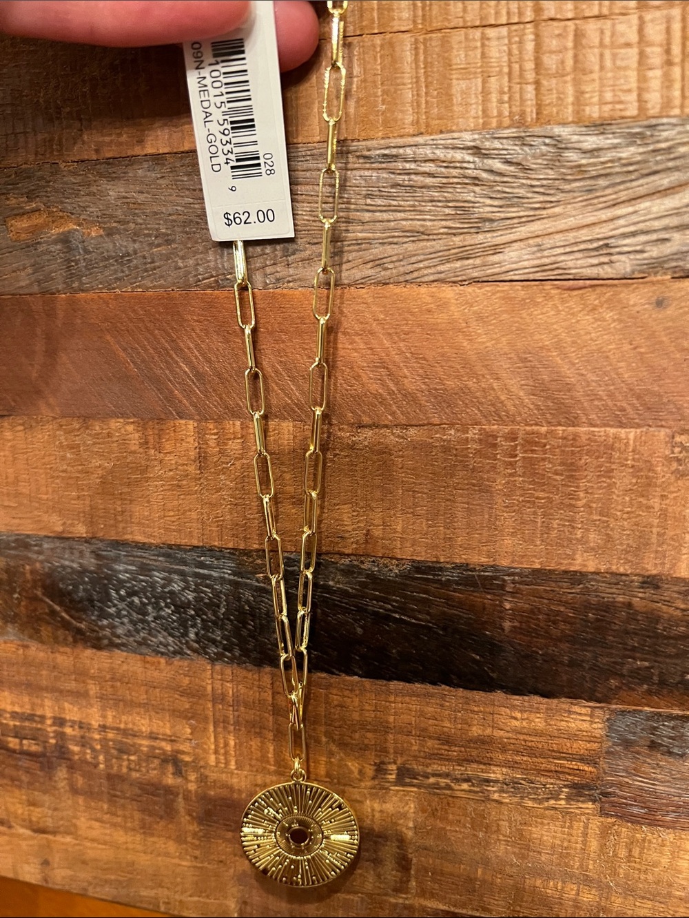 Uncommon James Gold Sunburst Medallion Necklace